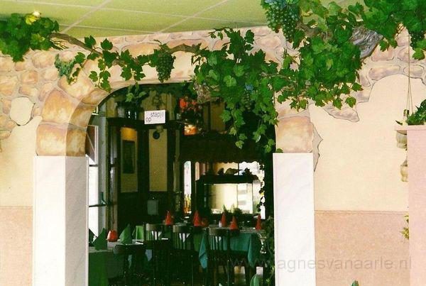 Muurschildering Grieks restaurant